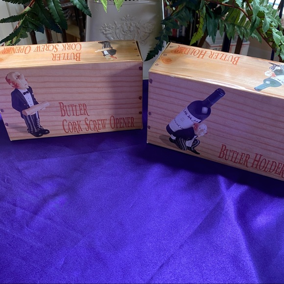 Miko Dining New Vtg98s James The Butler Corkscrew Holder James The